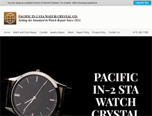 Tablet Screenshot of pacificwatchrepair.net